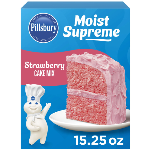 PILLSBURY CAKE MIX STRAWBERRY 15.25 OZ