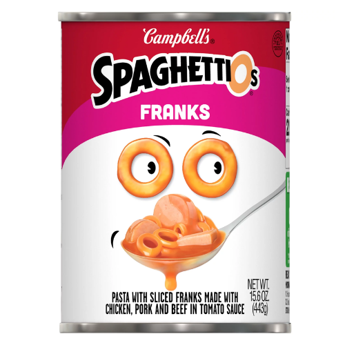 CAMPBELL'S SPAGHETTIOS W/ SLICED FRANKS 15.6OZ