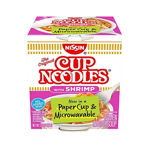 NISSIN CUP NOODLE SHRIMP 2.25OZ