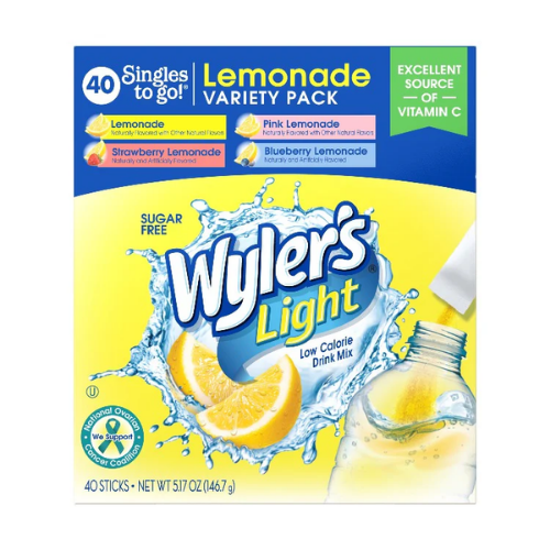 WYLER'S LIGHT STG LEMONADE VARIETY PACK 40 CT