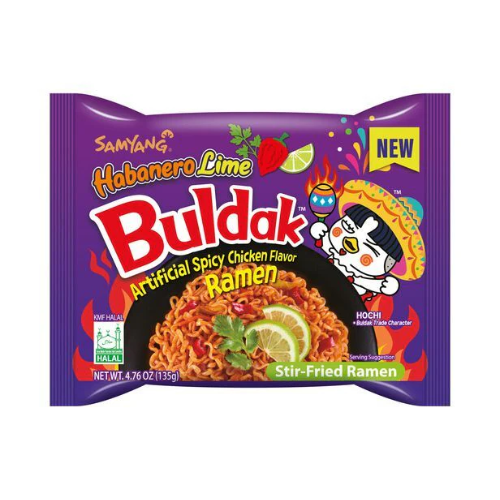 SAMYANG HABANERO LIME BULDAK MULTI RAMEN 5PK 4.76 OZ