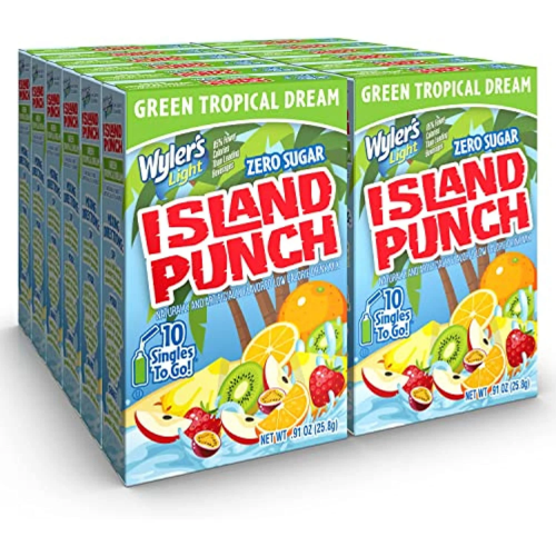 WYLER'S LIGHT ISLAND PUNCH STG GREEN TROPICAL DREAM 10 CT