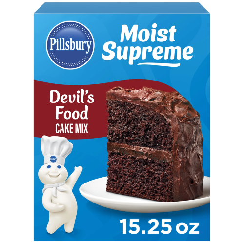 PILLSBURY CAKE MIX DEVILS FOOD 15.25 OZ