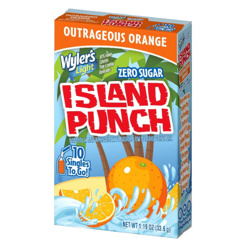 WYLER'S LIGHT ISLAND PUNCH STG OUTRAGEOUS ORANGE 10 CT