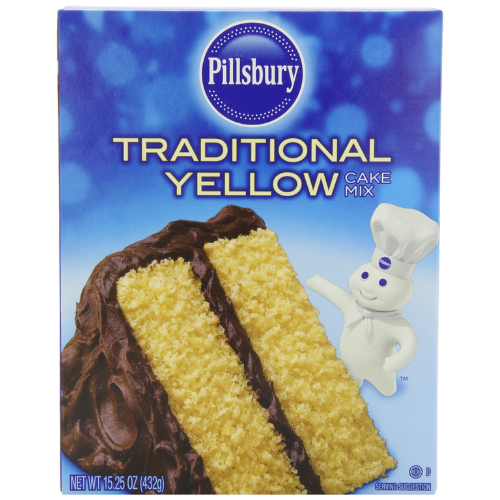 PILLSBURY TRADITIONAL CAKE MIX YELLOW 15.25 OZ