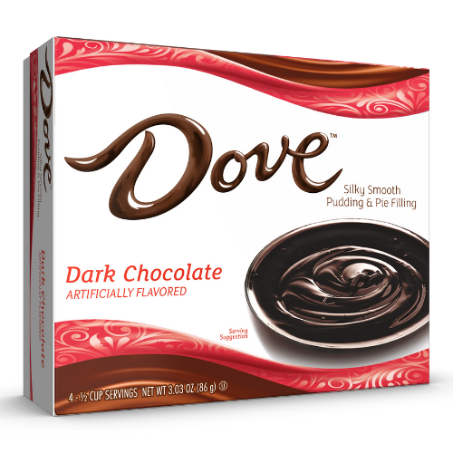 DOVE DARK CHOCOLATE PUDDING 4 SERVE