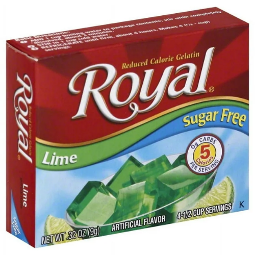 ROYAL SUGARFREE GELATIN LIME 4 SERVE .32 OZ