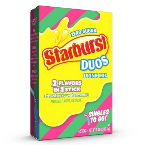 STARBURST DUOS STG STRAWBERRY WATERMELON 6CT