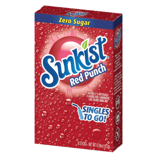 SUNKIST SODA STG  RED PUNCH 6 CT