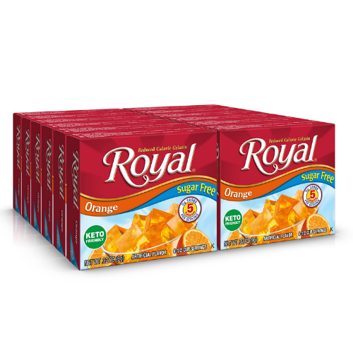 ROYAL SUGARFREE GELATIN ORANGE 4 SERVE .32 OZ