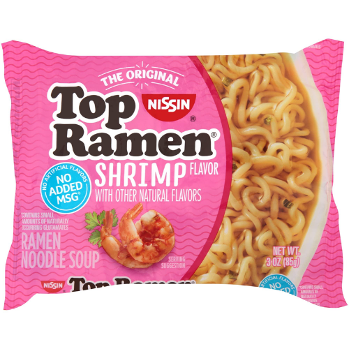 NISSIN TOP RAMEN NOODLE SHRIMP 3OZ