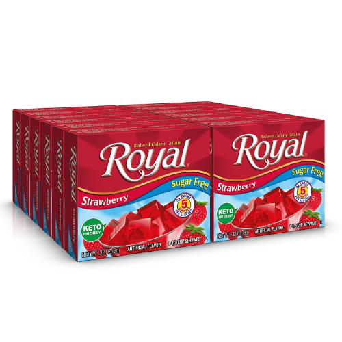 ROYAL SUGARFREE GELATIN STRAWBERRY 4 SERVE .32 OZ