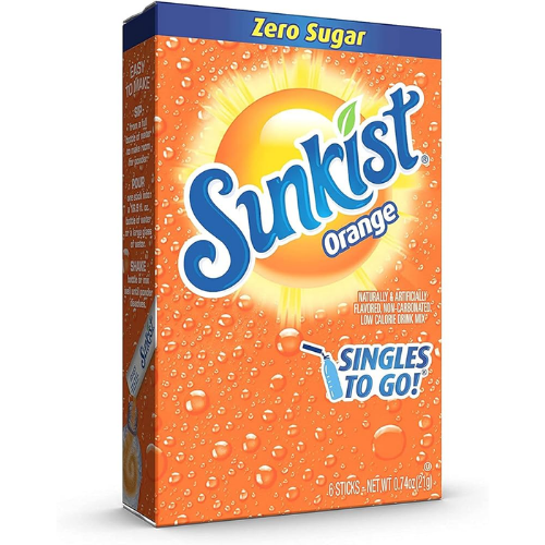 SUNKIST SODA STG  ORANGE 6 CT