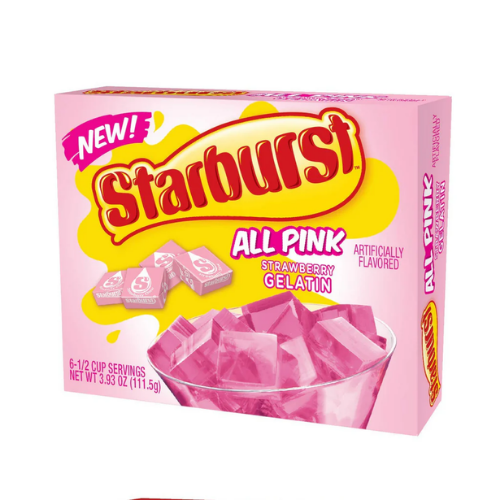 STARBURST GELATIN STRAWBERRY 6 SERVE