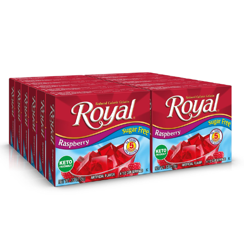 ROYAL SUGARFREE GELATIN RASPBERRY 4 SERVE .32 OZ