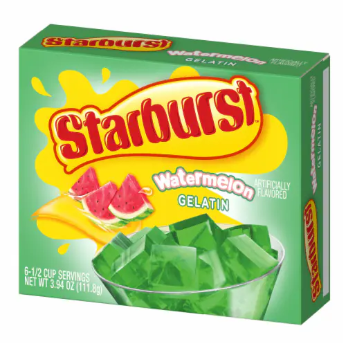 STARBURST GELATIN WATERMELON 6 SERVE