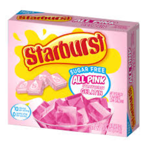 STARBURST SF GELATIN STRAWBERRY 8 SERVE