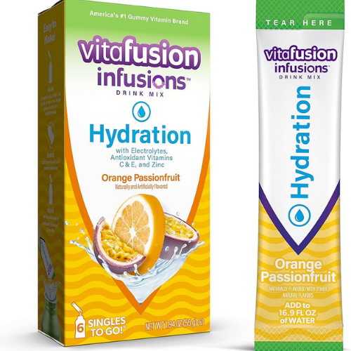 VITAFUSION INFUSIONS HYDRATION  INFUSIONS ORANGE PASSION FRUIT 6CT