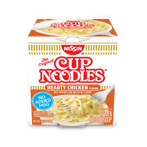 NISSIN CUP OF NOODLES HEARTY CHICKEN 2.25OZ