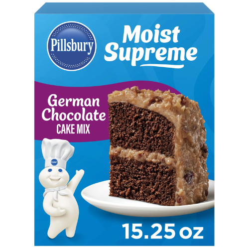 PILLSBURY CAKE MIX GERMAN CHOCOLATE 15.25 OZ