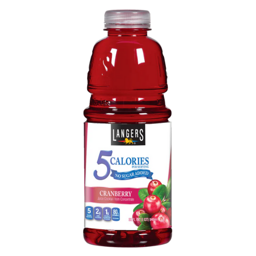 LANGERS FRUIT JUICE CRANBERRY COCKTAIL, 32OZ