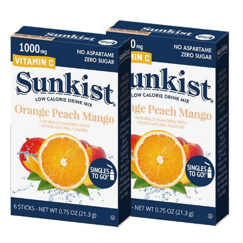 SUNKIST VITAMIN-C STG  ORANGE PEACH MANGO 6 CT