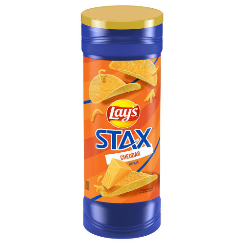 LAY'S STAX POTATO CHIPS CHEDDAR 5.5OZ