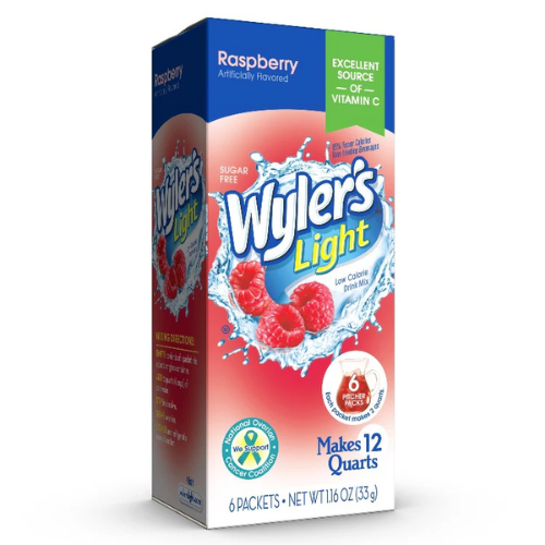 WYLER'S LIGHT (12QT) PITCHER PACK  RASPBERRY 6 CT