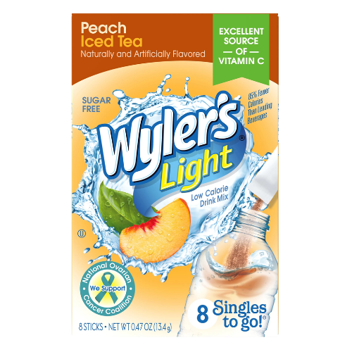 WYLER'S LIGHT STG PEACH ICED TEA 8 CT