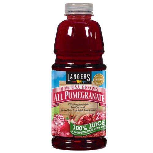 LANGERS FRUIT JUICEP OMEGRANATE, 32OZ