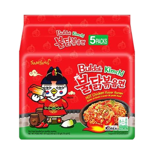 SAMYANG BULDAK KIMCHI RAMYUN 5PK 4.76OZ