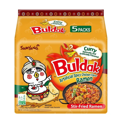 SAMYANG BULDAK RAMEN CURRY 5PK 4.94OZ