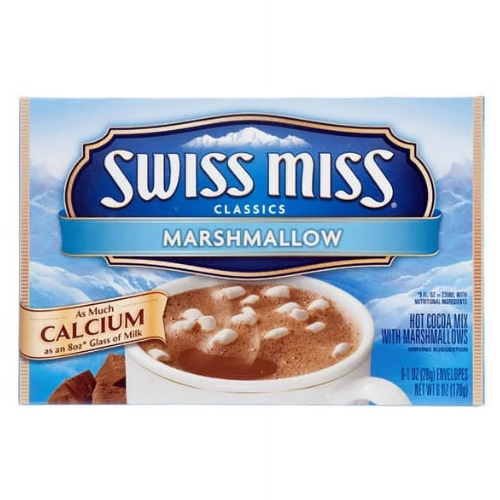 SWISS MISS HOT COCOA MIX W/ MARSHMALLOWS 6CT 4.38OZ