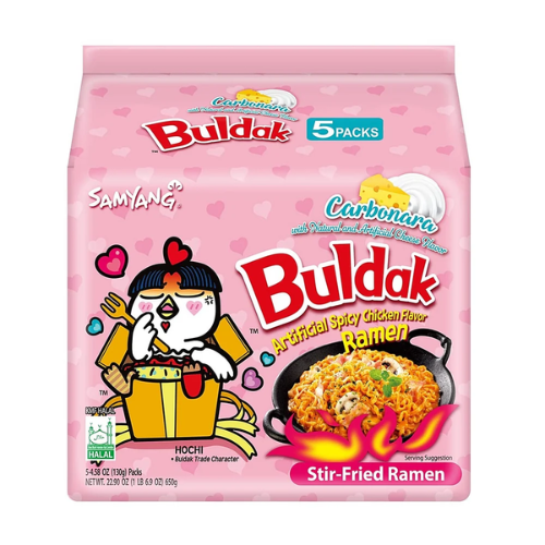 SAMYANG BULDAK RAMEN CARBONARA 5PK 4.58 OZ